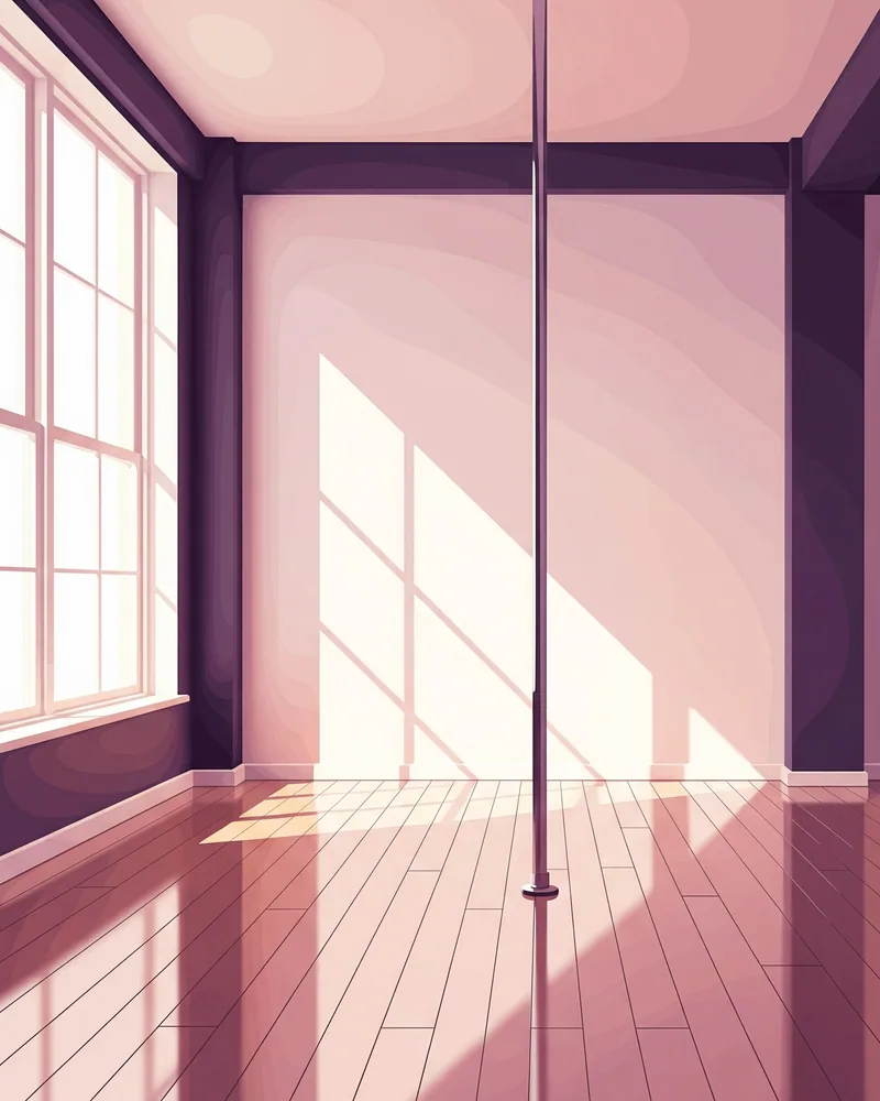 Floating Fitness - Pole Dance & Aerial Yoga — illustration